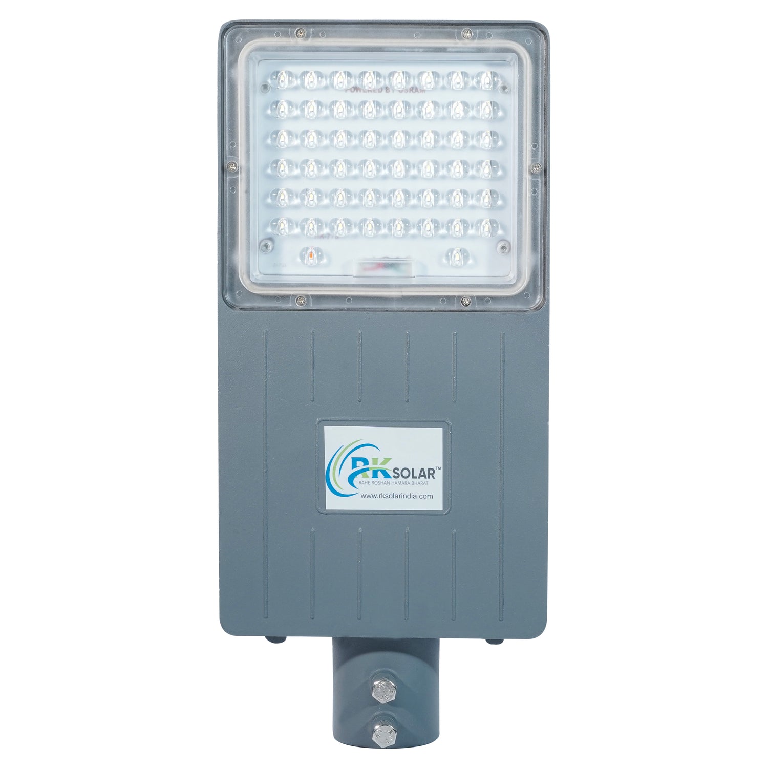 RKSSL-0009-LENS-RK 30 WATT SOLAR SEMI- INTEGRATED  STREET LIGHT INBUILT BATTERY LENS MODEL IP66 (ALLUMINIUM BODY)