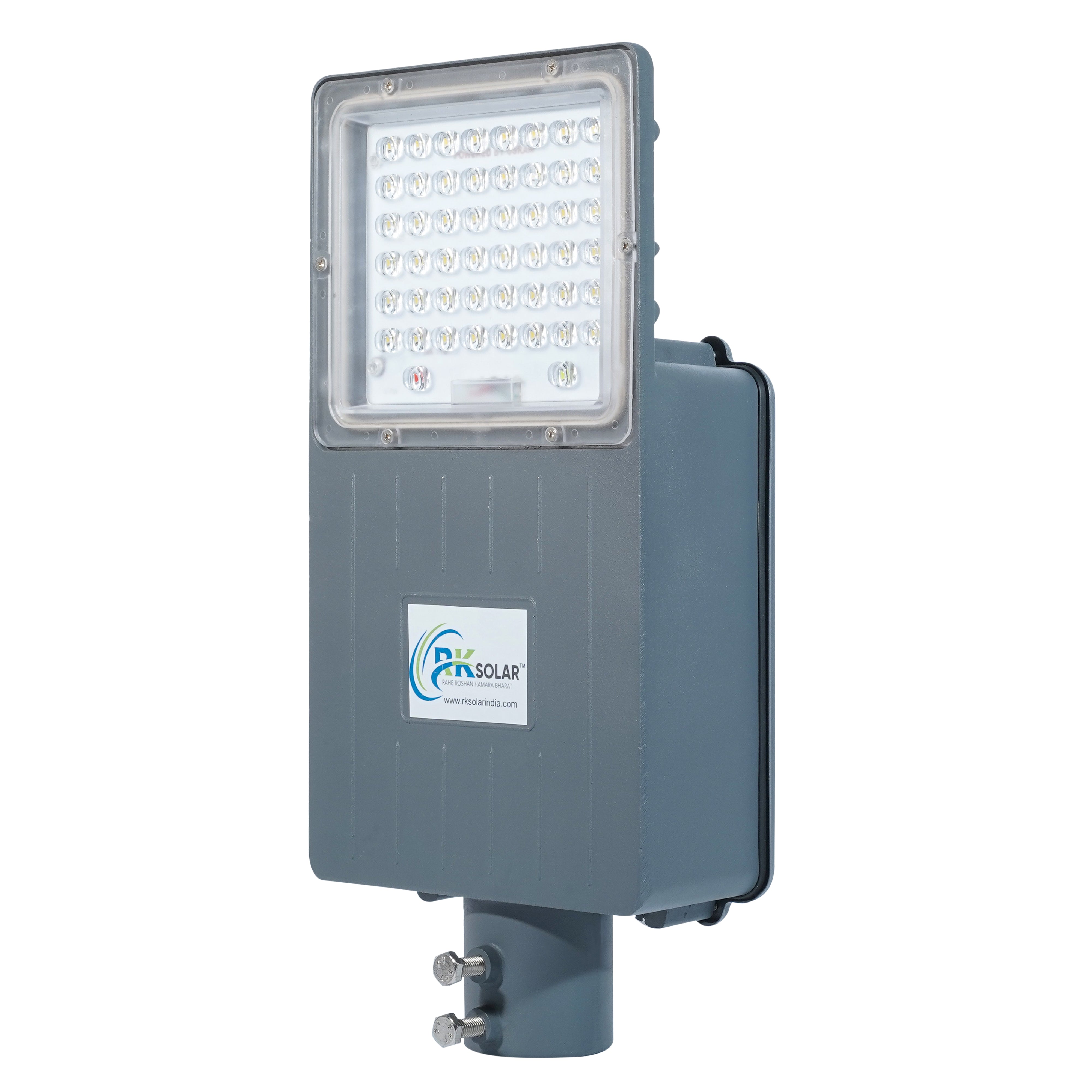 RKSSL-0009-LENS-RK 30 WATT SOLAR SEMI- INTEGRATED  STREET LIGHT INBUILT BATTERY LENS MODEL IP66 (ALLUMINIUM BODY)