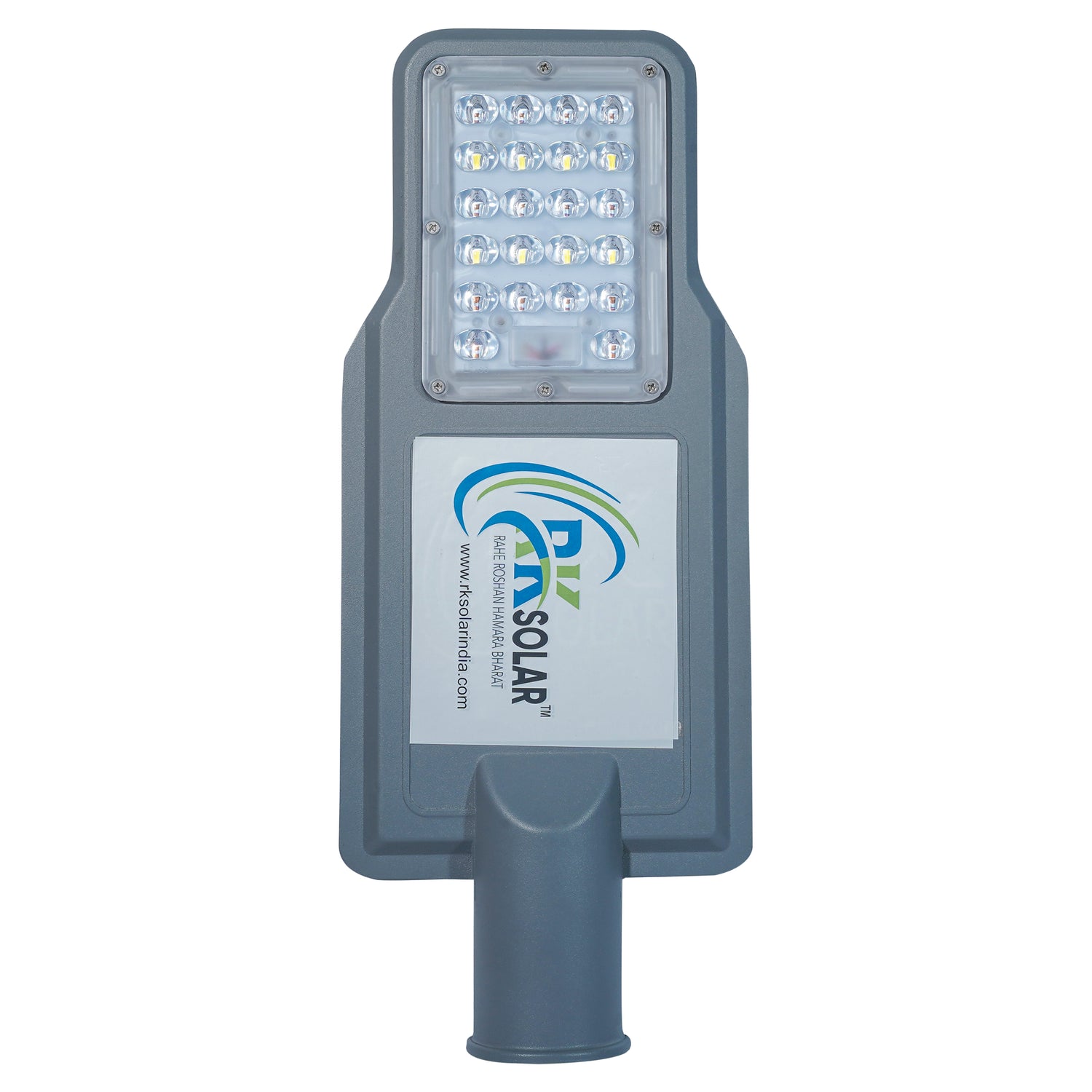 RKSSL-0010-RK 30 WATT SOLAR SEMI- INTEGRATED STREET LIGHT INBUILT BATTERY LENS MODEL IP66 (ALLUMINIUM BODY)